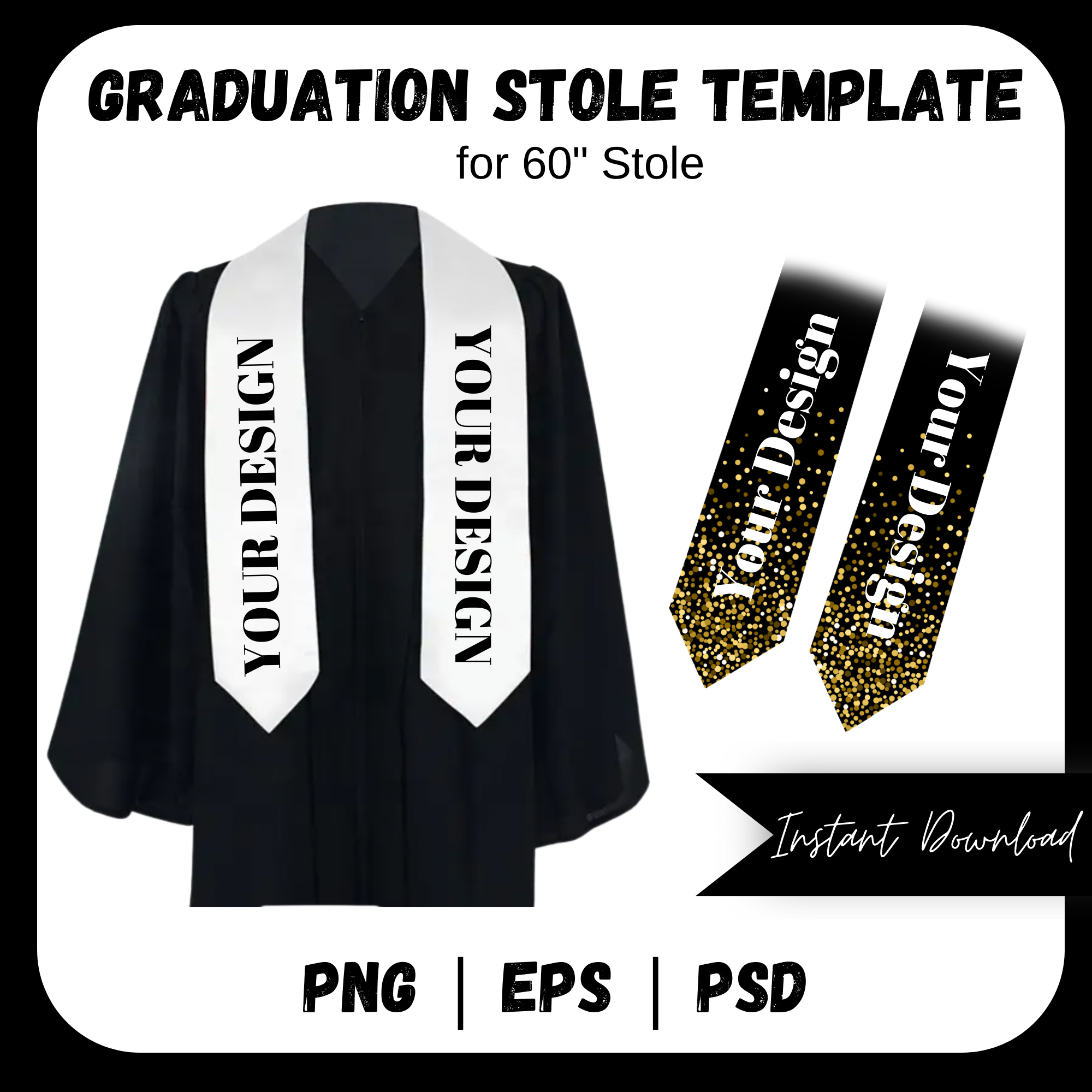 Graduation Stole Template