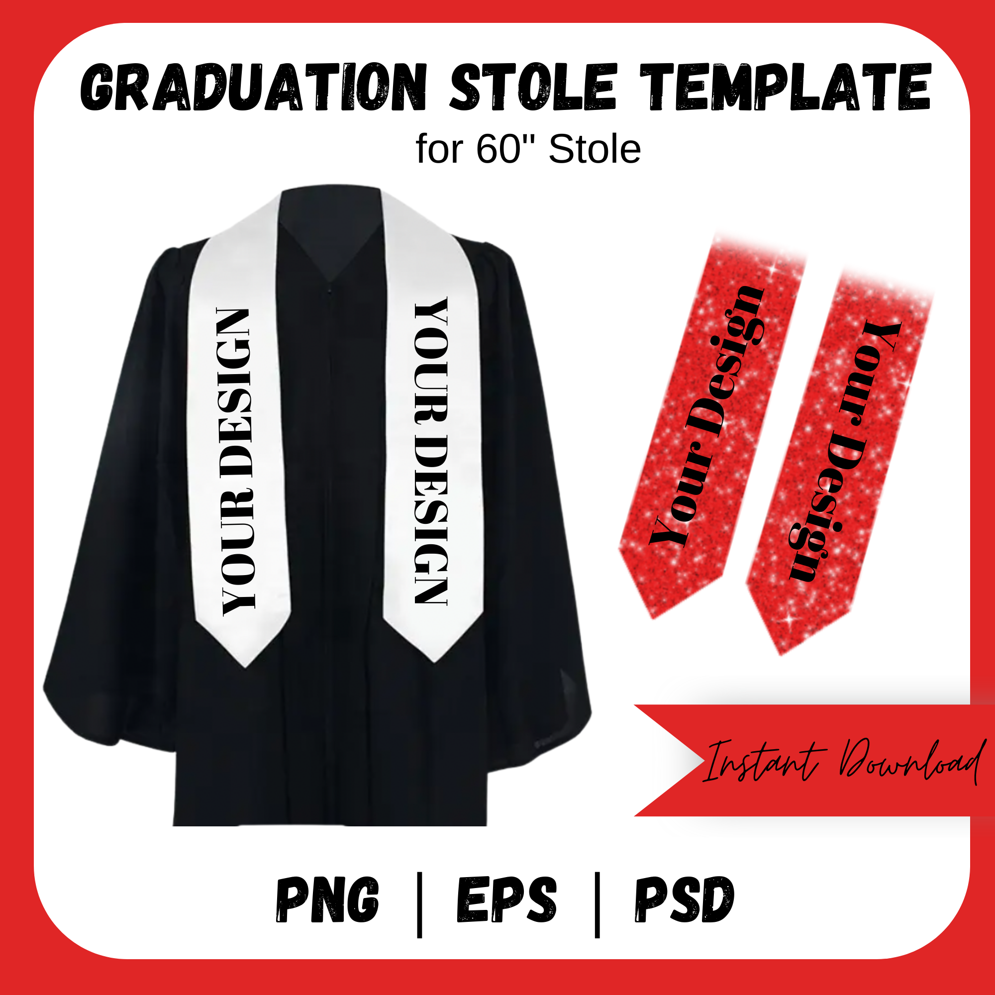 Graduation Stole Template