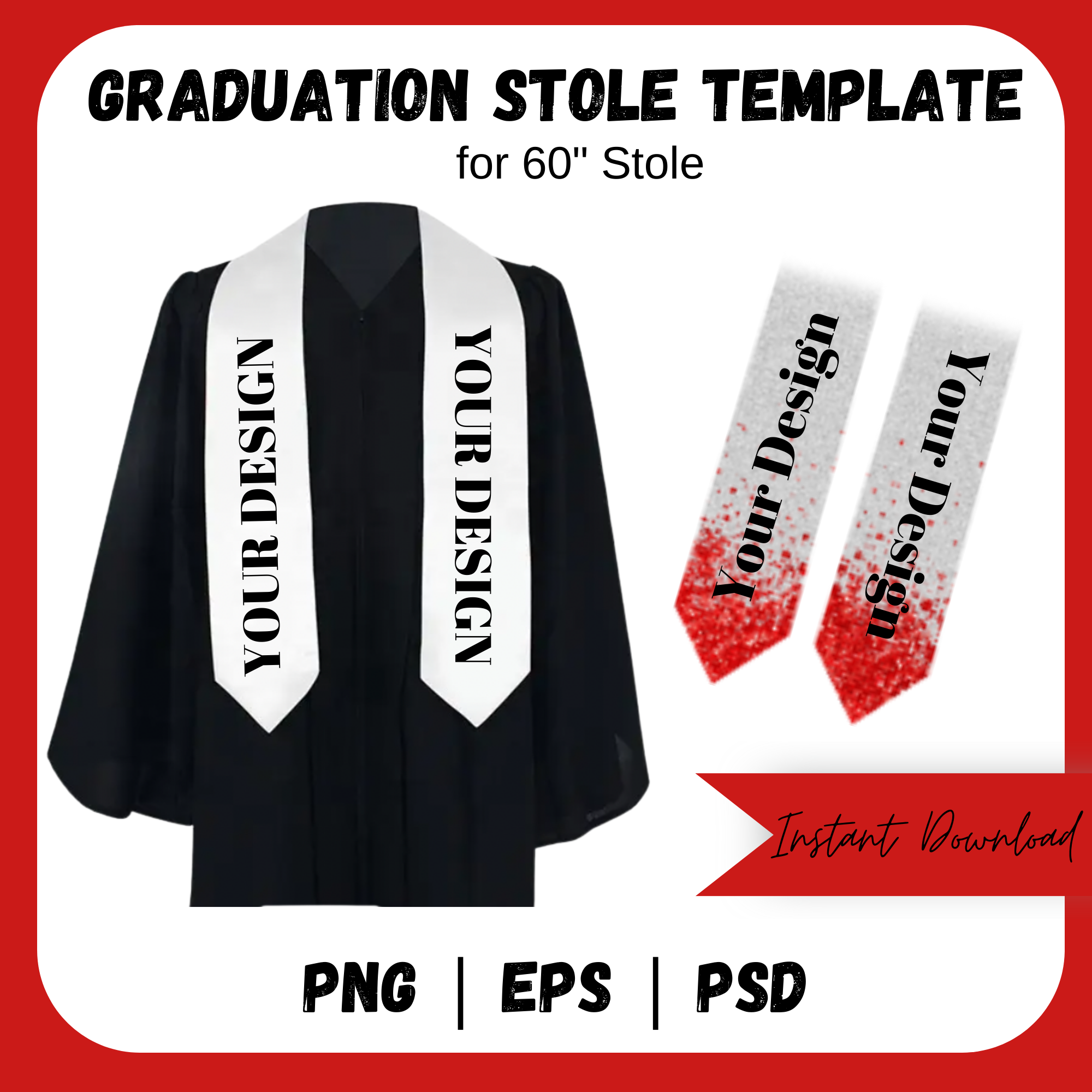 Graduation Stole Template