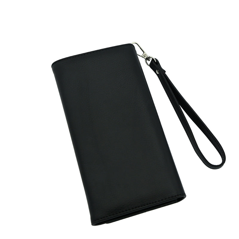 Wallet Wristlet for Women in Black Portobello Stripe
